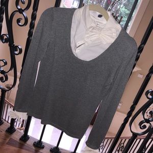 ANNE FONTAINE Blouse w. sweater one piece